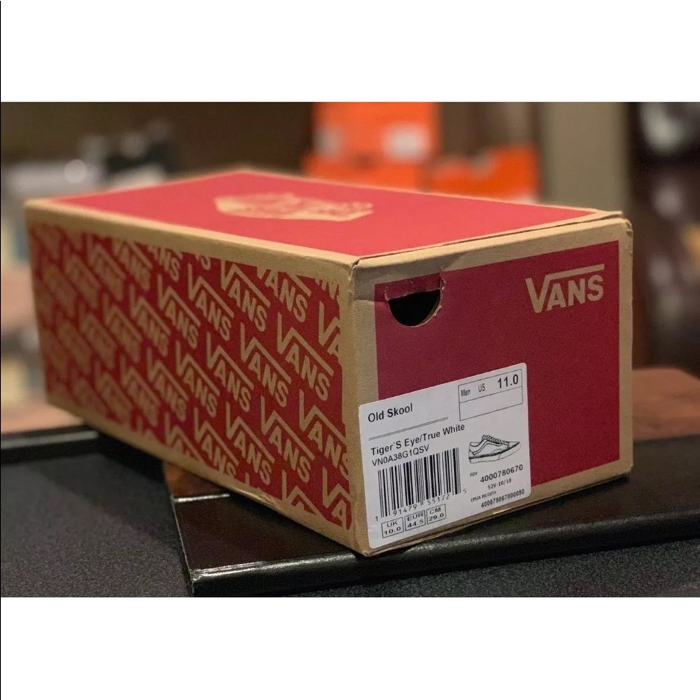 Vans Men’s Old Skool Skate Shoes Tiger’s Eye - Picture 8 of 8